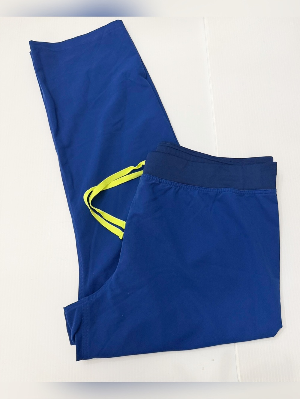 Figs Electric Blue Livingston Straight Leg Scrub Pants Size XL